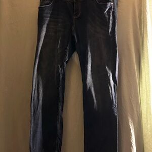 Paris Blues Women's Black Straight Leg Jeans